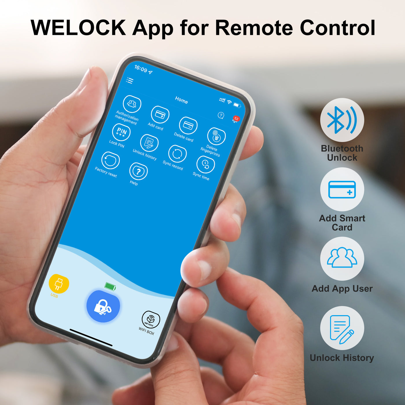 Welock Smart Lock Serratura con Impronta Digitale Serratura Elettronica Touch41