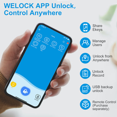 WELOCK Smart Lock ToucA51 Fingerprint Keypad Door Lock