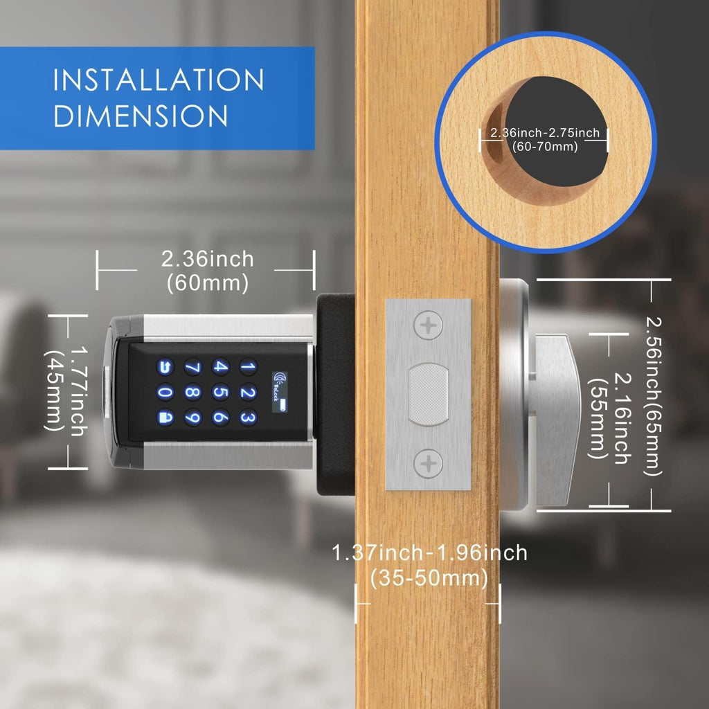 Welock WiFi Smart Lock Deadbolt with Keypad for Front Door Apartment PCB34 - WELOCK