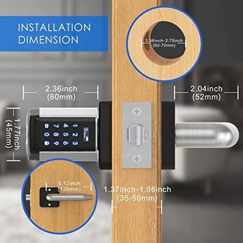 Welock WiFi Smart Lock Door Handle with Keypad for Front Door Home Hotel Apartment Office PCB33 - WELOCK